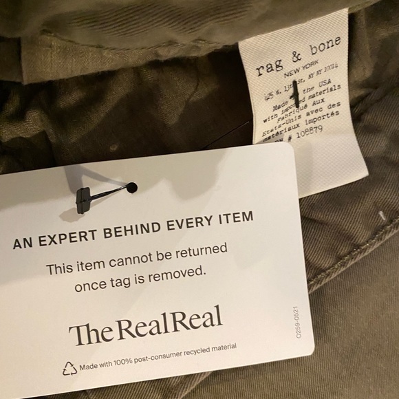 Rag & Bone Army green cargo pants size 30 - Picture 10 of 11
